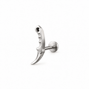 Piercing Razor 14 mm de titanio de grado implante.