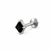 Piercing Rhombus 5 mm de titanio de grado implante con circonia 5A.