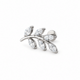 Flower 14mm – Piercing Titanio F136 con Circonia 5A