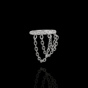 Piercing Crow – Titanio Grado Implante con Circonia 5A | Lion Luxury