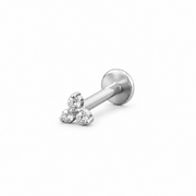 Piercing Aether 2 mm de titanio de grado implante con circonia 5A.