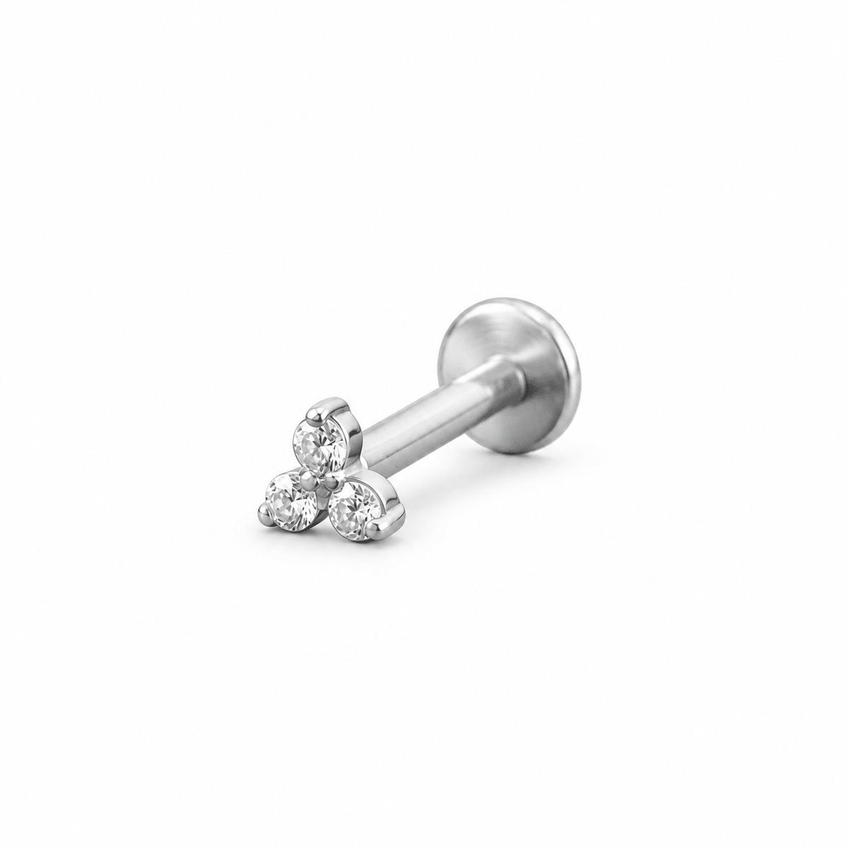 Piercing Aether 2 mm de titanio de grado implante con circonia 5A.