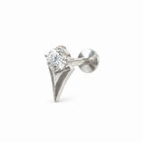 Piercing Vortex 7mm – Titanio Grado Implante con Circonia 5A