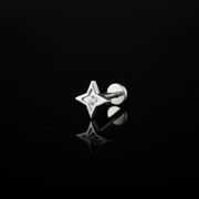 Piercing Star 6mm – Titanio Grado Implante con Circonia 5A | Lion Luxury
