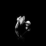 Piercing Acke 9mm – Titanio Grado Implante con Circonia 5A | Lion Luxury