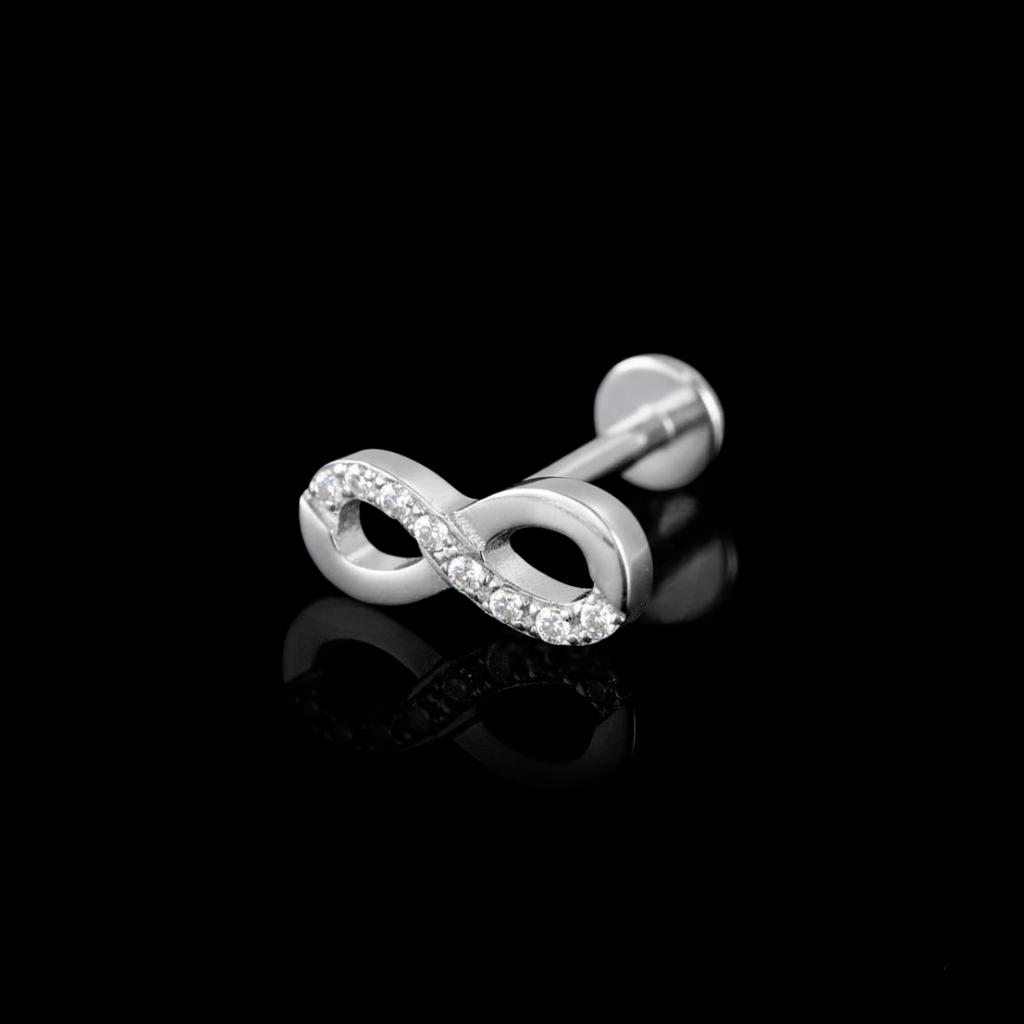 Piercing Infinity 11mm – Titanio Grado Implante con Circonia 5A | Lion Luxury