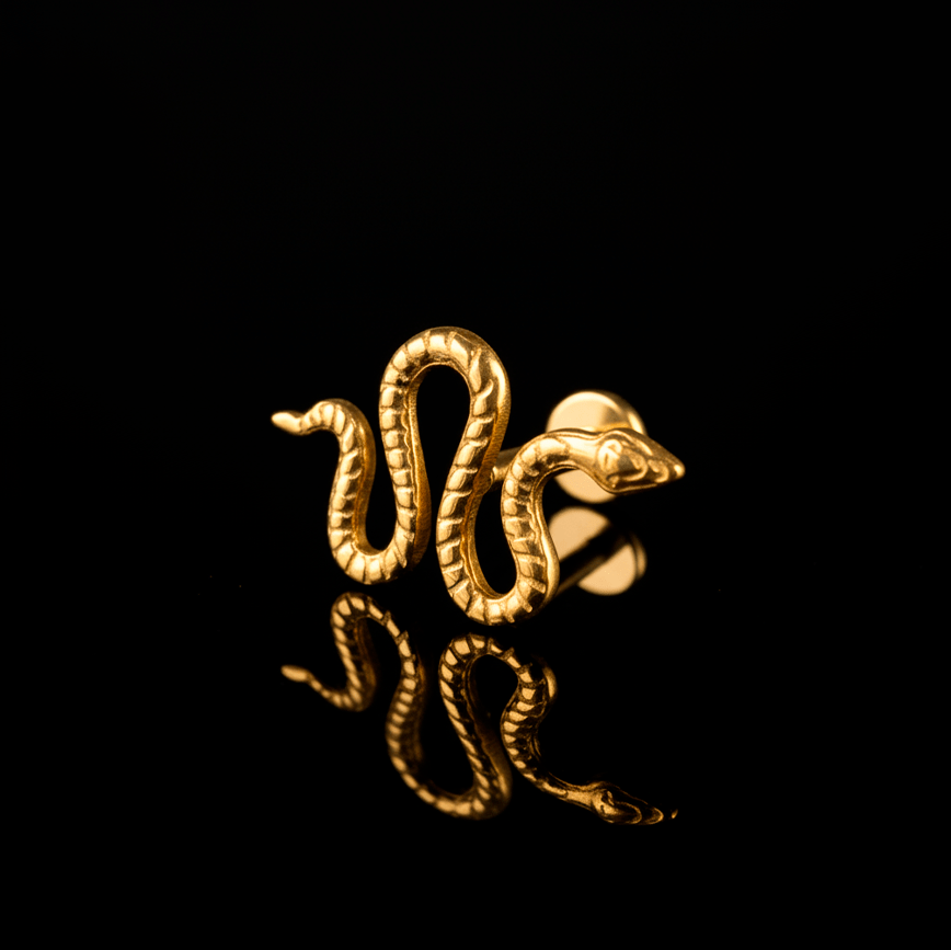 Piercing Snake 14mm – Titanio Grado Implante – detalle 2