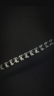 Pulsera Tennis Black 3mm – Plata 925 con Moissanita – video | Lion Luxury
