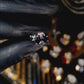 Arete Diamond Black 5MM- Plata 925 Moissanita VVS1