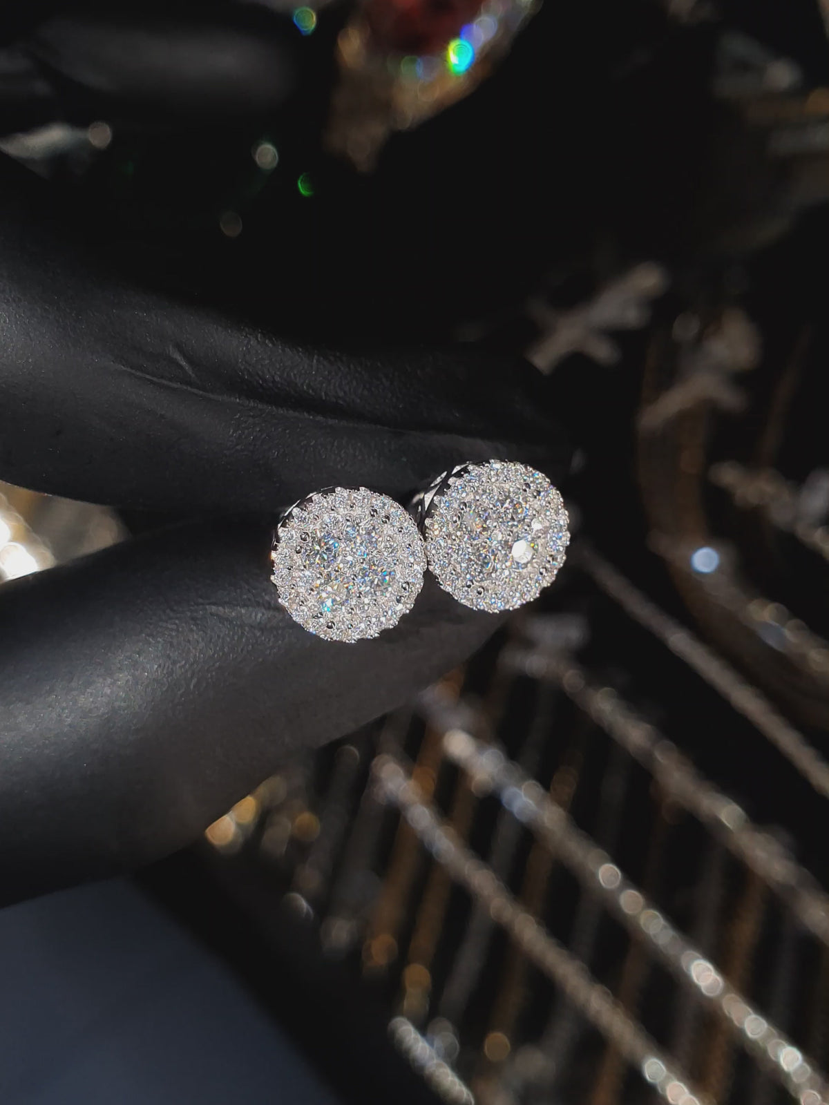 Arete 4P Glow 9mm – Plata 925 con Moissanita – video | Lion Luxury