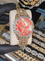 Reloj Lion Red – Acero 316L con Circonia 5A – video | Lion Luxury