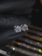 Arete Imperial 8mm – Plata 925 con Moissanita – video | Lion Luxury