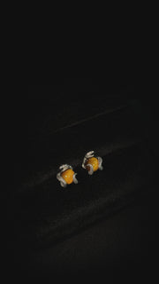 Arete VenomStone 7.5mm – Plata 925 con Tiger Eye – video | Lion Luxury