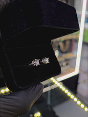 Arete Imperial 8mm – Plata 925 con Moissanita – video | Lion Luxury