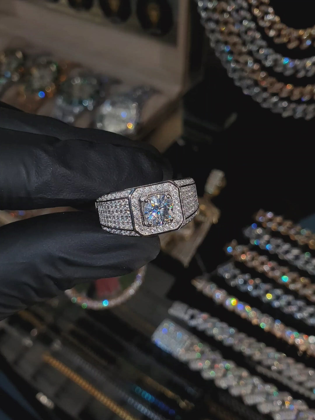 Anillo King – Plata 925 con Moissanita – video | Lion Luxury