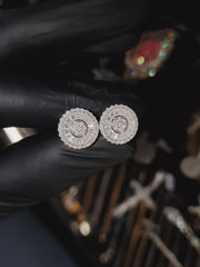 Arete Eclipse 12mm – Plata 925 con Moissanita – video | Lion Luxury