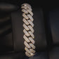Prong Bracelet 15mm - 925 Silver * Moissanite