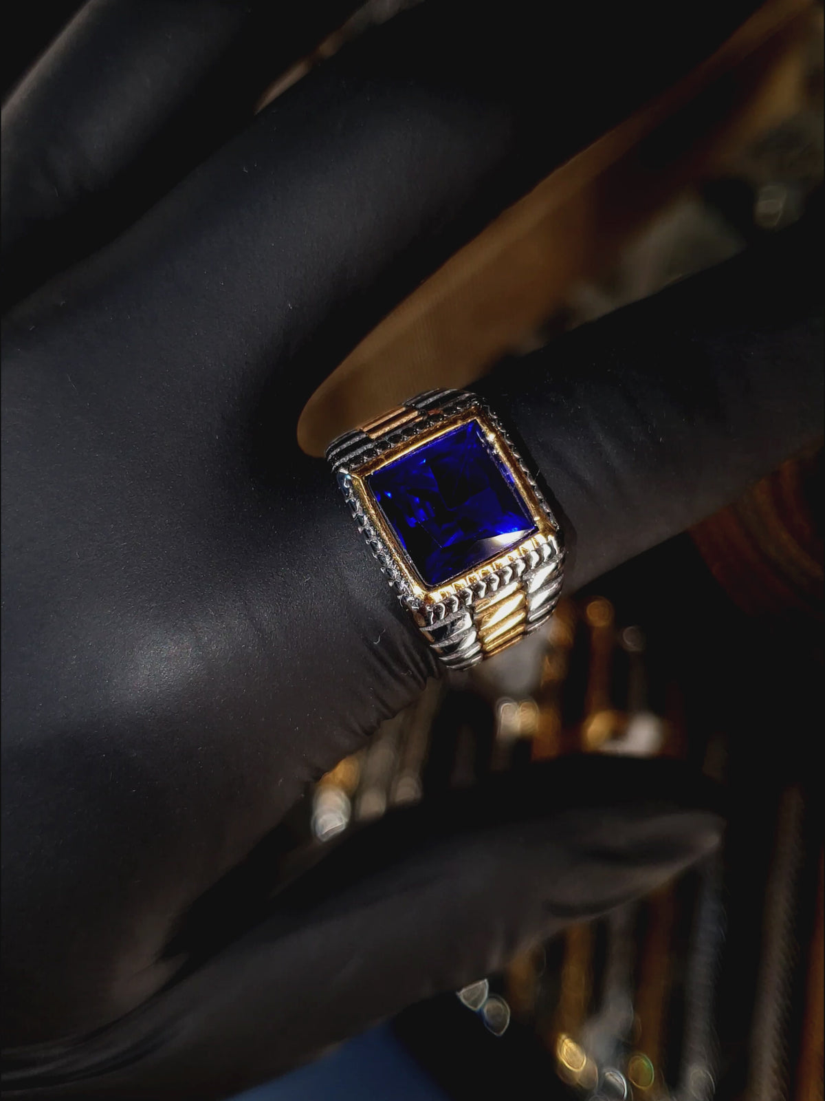Anillo Blue Magic – Acero 316L con Circonia 5A – video | Lion Luxury