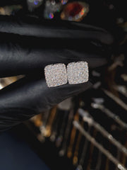 Arete Brilliance 10.5mm – Plata 925 con Moissanita – video | Lion Luxury