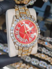 Reloj Imperial Red – Acero 316L con Circonia 5A – video | Lion Luxury