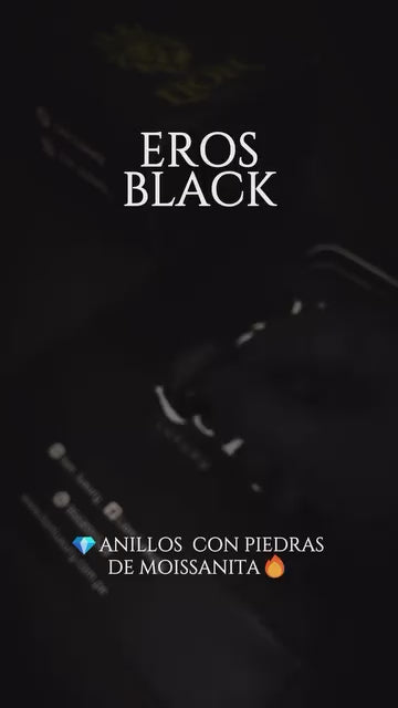 Video del anillo Eros Black con moissanita de Lion Luxury