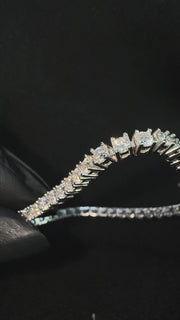 Pulsera Tennis 3mm – Plata 925 con Moissanita – video | Lion Luxury