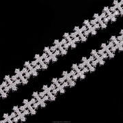 Pulsera Celestial Cross 8mm – Plata 925 con Moissanita – detalle 3