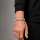 Pulsera Prong 10mm – Plata 925 con Moissanita | Lion Luxury