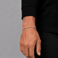 Pulsera Tennis Gold 3mm – Plata 925 con Moissanita | Lion Luxury