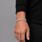 Pulsera Prong 8mm – Plata 925 con Moissanita | Lion Luxury