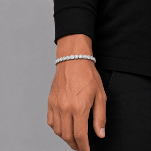 Pulsera Cluster Tennis 6mm – Plata 925 con Moissanita | Lion Luxury