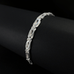 Pulsera Interlace 4.5mm – Plata 950 | Lion Luxury