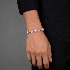 Pulsera Eternal Diamond 13mm – Plata 925 con Moissanita | Lion Luxury