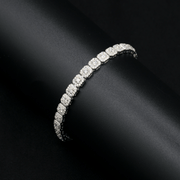 Pulsera Cluster Tennis 6mm – Plata 925 con Moissanita – detalle 3