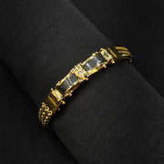 Pulsera Imperial Gold – Acero 316L | Lion Luxury