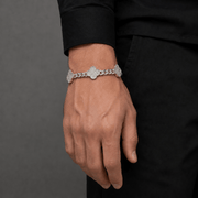 Pulsera Cuban Paragon – Plata 925 con Moissanita | Lion Luxury