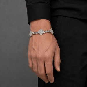 Pulsera Cuban VanCleef – Plata 925 con Moissanita | Lion Luxury