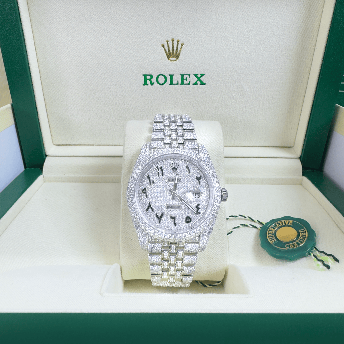 Reloj Datejust 41 Oyster Case – Jubilee Full Moissanita – detalle 3