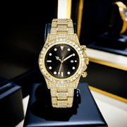 Reloj Legacy Gold – Acero 316L con Circonia 5A – detalle 2