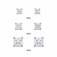 Arete Stellium 3mm/4mm/5mm - Plata 925 * Circonia 5A