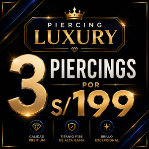 3 Piercing por s/ 199 soles