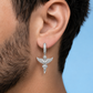 Arete Angel Divine 25mm - Plata 925 * Moissanita