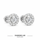 Arete Luxor 8.5mm - Plata 925 con Diamantes de Laboratorio Certificados por IGI