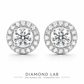 Arete Luxor 8.5mm - Plata 925 con Diamantes de Laboratorio Certificados por IGI
