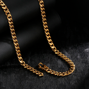 Cadena Lomo Corvina Gold 6mm – Acero 316L – detalle 3