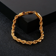 Pulsera Nudo Gold 6mm – Acero 316L – detalle 2