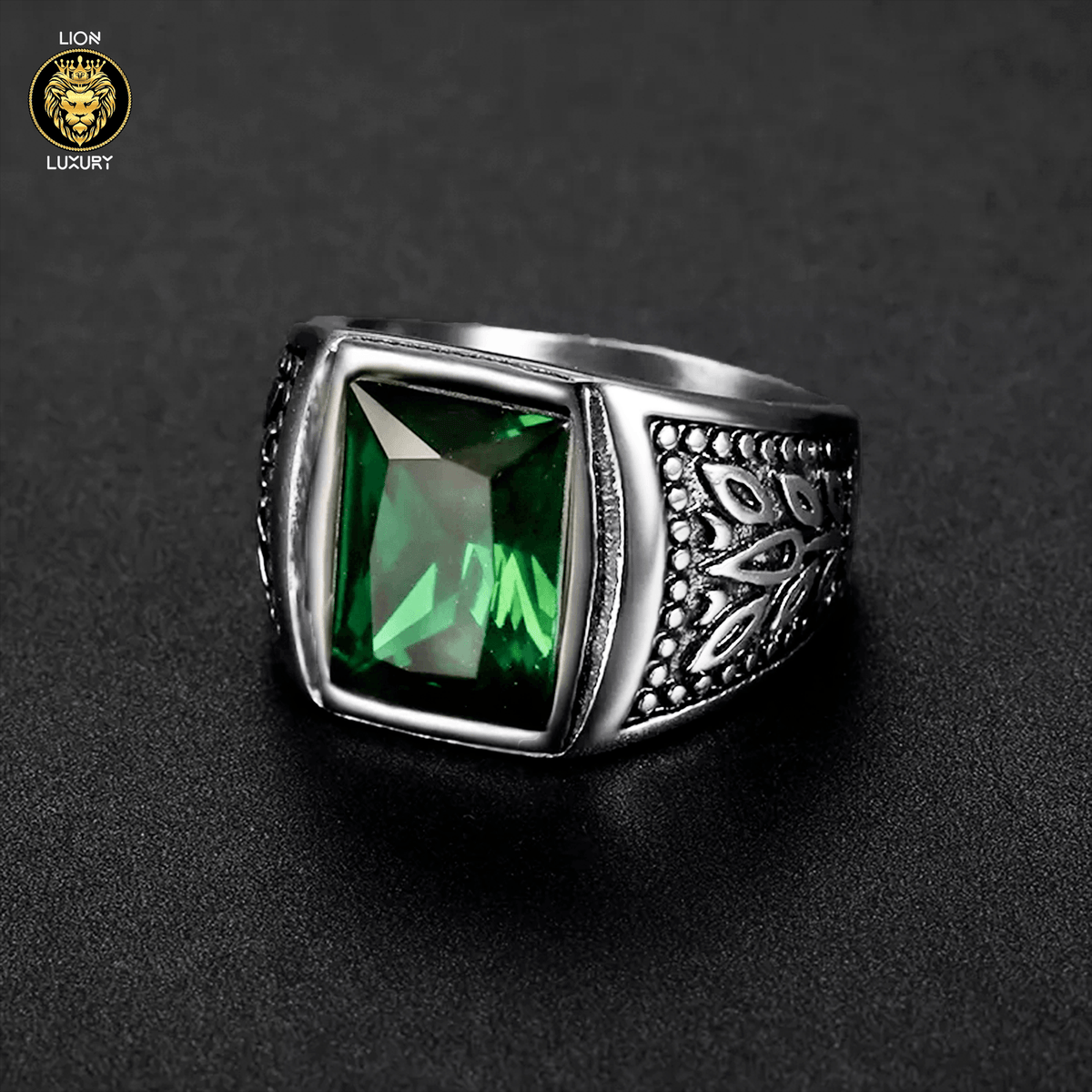 Anillo Cesar – Acero 316L con Circonia 5A – detalle 2