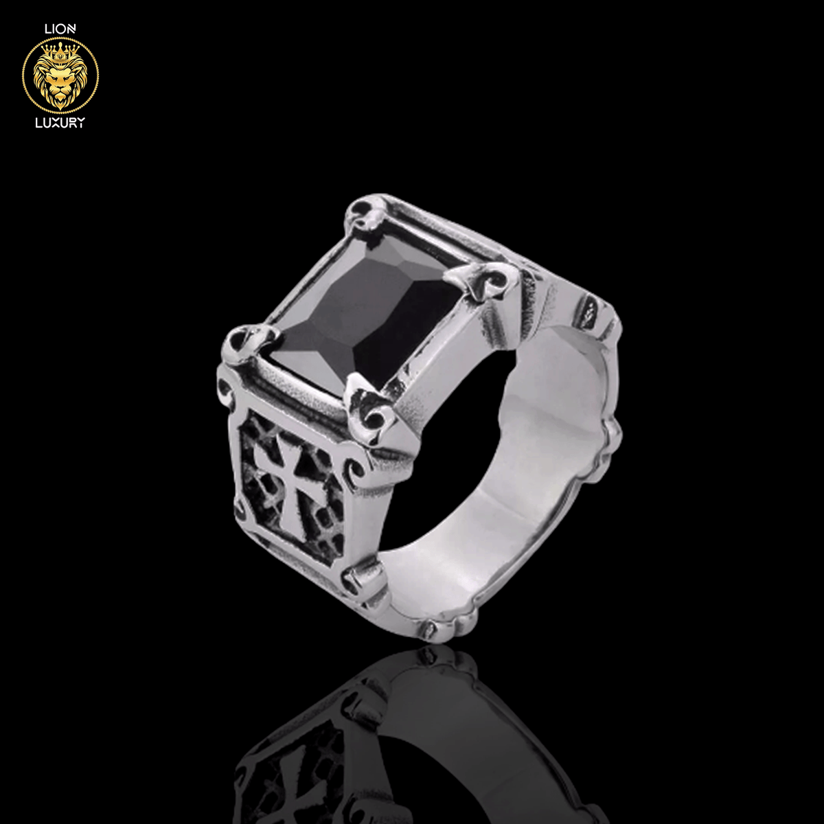 Anillo Morte – Acero 316L con Circonia 5A | Lion Luxury