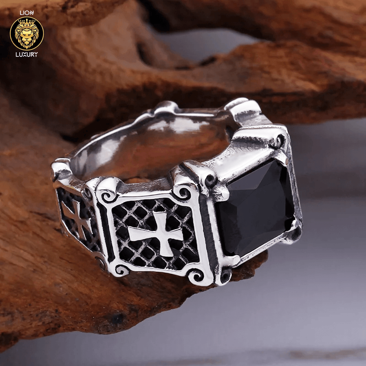Anillo Morte – Acero 316L con Circonia 5A – detalle 2