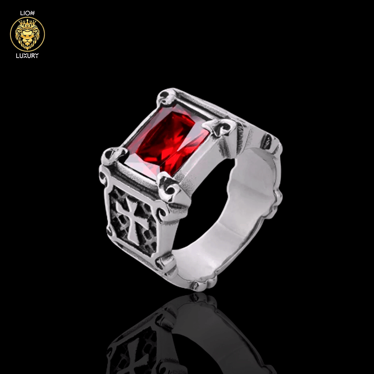 Anillo Vita – Acero 316L con Circonia 5A | Lion Luxury